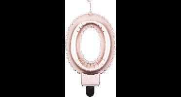 Foil balloon candle rose - 0