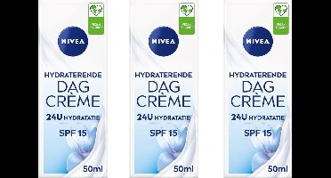 NIVEA Essentials Hydraterende Dagcrème - SPF 15 - 3 x 50ml
