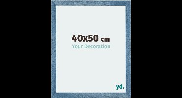 Your Decoration - Fotolijst 40x50 cm - MDF - Helder Blauw Geveegd - Mura