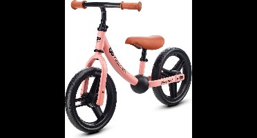 Kinderkraft 2WAY NEXT Loopfiets - Voor Kinderen vanaf 2 Jaar - 12" Wielen, Verstelbaar Zadel en Stuur, Rubberen Handgrepen - Roze