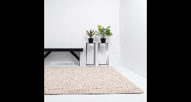 Vloerkleed Xilento Pebble Light Beige | 140 x 200 cm