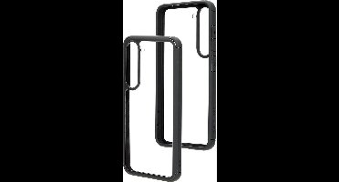 Mobiparts Rugged Clear Case geschikt voor Samsung Galaxy S23 - Zwart Transparant