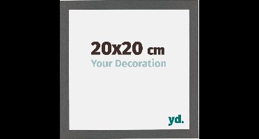 Your Decoration - Fotolijst 20x20 cm - MDF - Antraciet - Mura