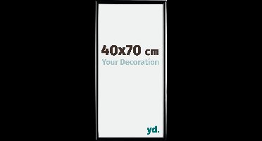 Your Decoration - Fotolijst 40x70 cm - Kunststof - Zwart Hoogglans - Bordeaux