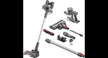 Zedar S600+ Steelstofzuiger draadloos met 4 verschillende opzetstukken - Draadloze stofzuiger - zonder zak op accu- Vacuum cleaner
