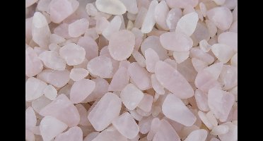 Rozekwarts Trommelstenen Klein (0,5 - 2cm) - Semi Getrommeld - Mat - Voordeelzak van 250gr