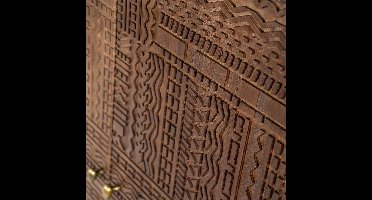 Kast Isa - donker bruin - 90cm