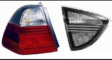 BMW 3 serie E90/ E91, 2008 - 2012 - achterlicht, Sedan, smoke, buiten, zonder fittingdeel, links