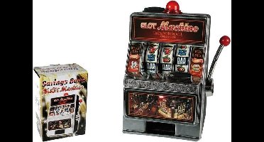 Out of the Blue plastic spaarpot gokkast met geluid en licht