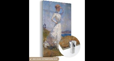 MuchoWow® Glasschilderij 20x30 cm - Schilderij acrylglas - Sunlight - schilderij van Frank Weston Benson - Foto op glas - Schilderijen