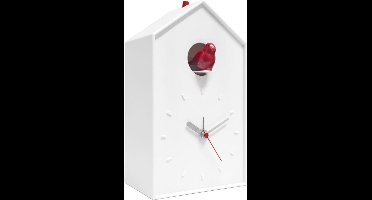 Balvi wekker Cucu met koekoeks geluid wit kunststof