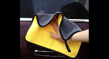 Hiden - Droogdoek - Microvezeldoekjes - Auto Droogdoek - Auto wassen – Auto - Motor - 30x30CM - Microfiber | Geel