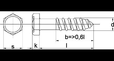 Houtdraadbout 5x40mm RVS A2 - 200 stuks
