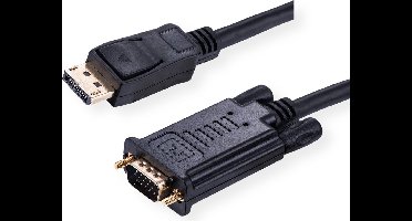 VALUE Cable DisplayPort - VGA, M / M, zwart, 1,5 m