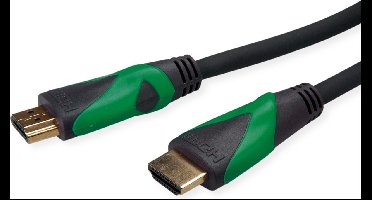ROLINE GREEN ATC 8K HDMI Ultra HD Kabel met Ethernet, M/M, zwart, 1 m