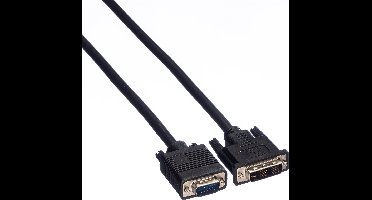 VALUE Monitorkabel DVI(18+5) / VGA M/M, 3 m