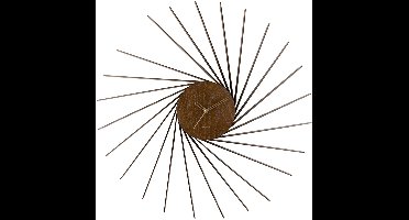 Karlsson Wandklok Helix - Donker Hout - Ø68cm - Wandklok Scandinavisch,Modern
