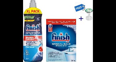 Finish powerbal spoelglans 160 beurten+ Finish 1,2 kg + gratis gootsteenstop