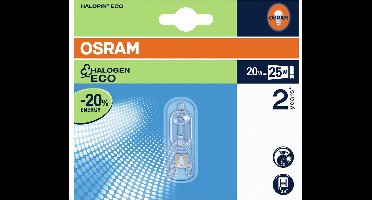 Osram G9 Halogeen Steeklamp | 20W 235lm 2700K 230V | Dimbaar