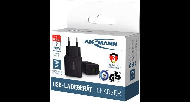 Ansmann Home Charger HC218PD zwart 18W