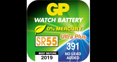 GP Batteries Super Alkaline GP391, Wegwerpbatterij, Zilver-oxide (S), 1,55 V, 40 mAh, 11.6 x 2.1