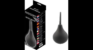 Power Escorts Rocket Douche - Anale Douche - Geschikt voor Anaal en Vaginaal gebruik - 220 ml - Zwart