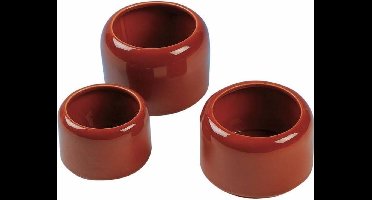 Natural - Voerbak - Duif - Eetpotjes Steen 10x10x7cm - 1st