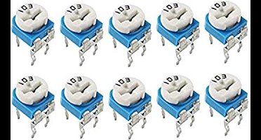 Weerstand regelbaar 10K Ohm RM-065 Trimpot Trimmer Potentiometer 10-stuks RM065-103