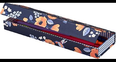 Pennen etui Flowers Karton K-90192