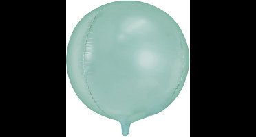 Partydeco - Folieballon rond Mintgroen