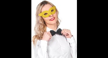Vegaoo - Gele half masker voor volwassenen