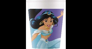 Vegaoo - 8 kartonnen Disney Princesses Dream Day bekers