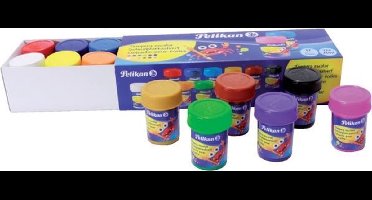 Pelikan schoolplakkaatverf - 12x25 ml - 12 kleuren