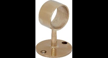Middensteun vlak 38,1mm messing ongelakt