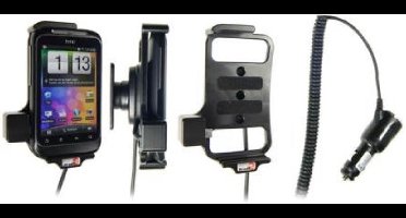 Brodit houder geschikt voor HTC Wildfire S Actieve houder met 12/24V lader