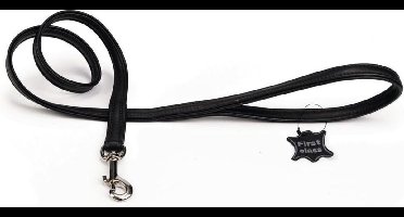 Leren looplijn Active. Zwart.