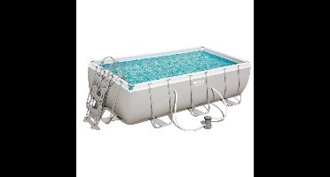 Bestway Zwembadset Power Steel rechthoekig 404x201x100 cm 56441