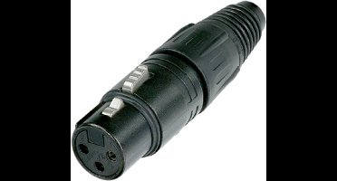 Neutrik NC3FX-BAG XLR 3-pins (v) connector / zwart