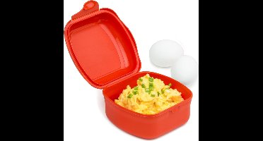 Rotho eierkoker - Ei koken in Magnetron - MEMORY 0,45 l - papaja rood