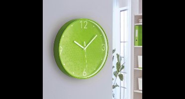 Leitz WOW Stille Wandklok Mordern - Groen