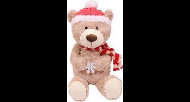 PIA Soft Toys Pluche Knuffeldier Winterbeer - Kerstbeer - 50 cm