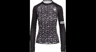 AGU Tile Fietsshirt Lange Mouwen Trend Dames - Zwart - M