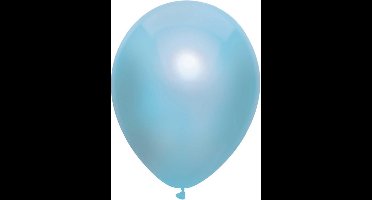 Metallic Ballonnen Licht Blauw : 100 Stuks