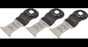 SMART Blades Starlock Multitool Zaagblad - Bi-Metaal - Hout/Spijkers/Schroeven/Non-Ferro - 32x42mm - 3 stuks