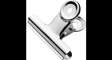 Westcott bulldog klem - 64,8x15mm - metaal - zilver - 10 stuks - papierklem - AC-E10904