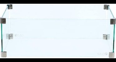 Cosi Fires Cosi rechthoekige glazen ombouw | Speciaal voor Cosi-fires vuurtafels en inbouwbranders