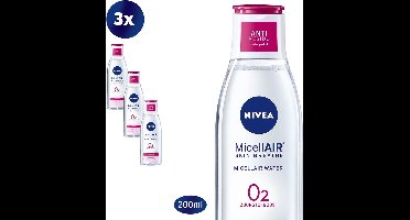 NIVEA Essentials Verzachtend & Verzorgend Micellair Water - Gezichtsreiniger - 3 x 200 ml - voordeelverpakking