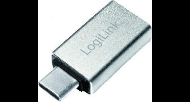 LogiLink AU0042 kabeladapter/verloopstukje USB 3.1 type-C USB 3.0 Type-A Zilver