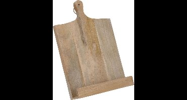 Kookboekstandaard Gunnar - Hout en Metaal - Stijlvolle Houder voor Kookboeken en Tablets