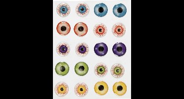 Creotime Stickers 3d Ogen Zelfklevend 2 Cm